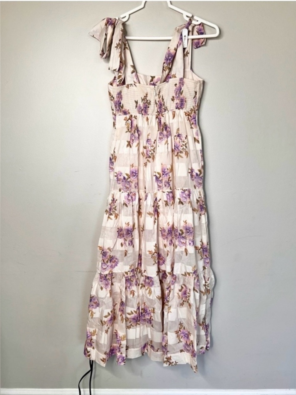 Zimmermann Rosa stripped picnic dress midi floral ruffles size OP/XS - Picture 7 of 9